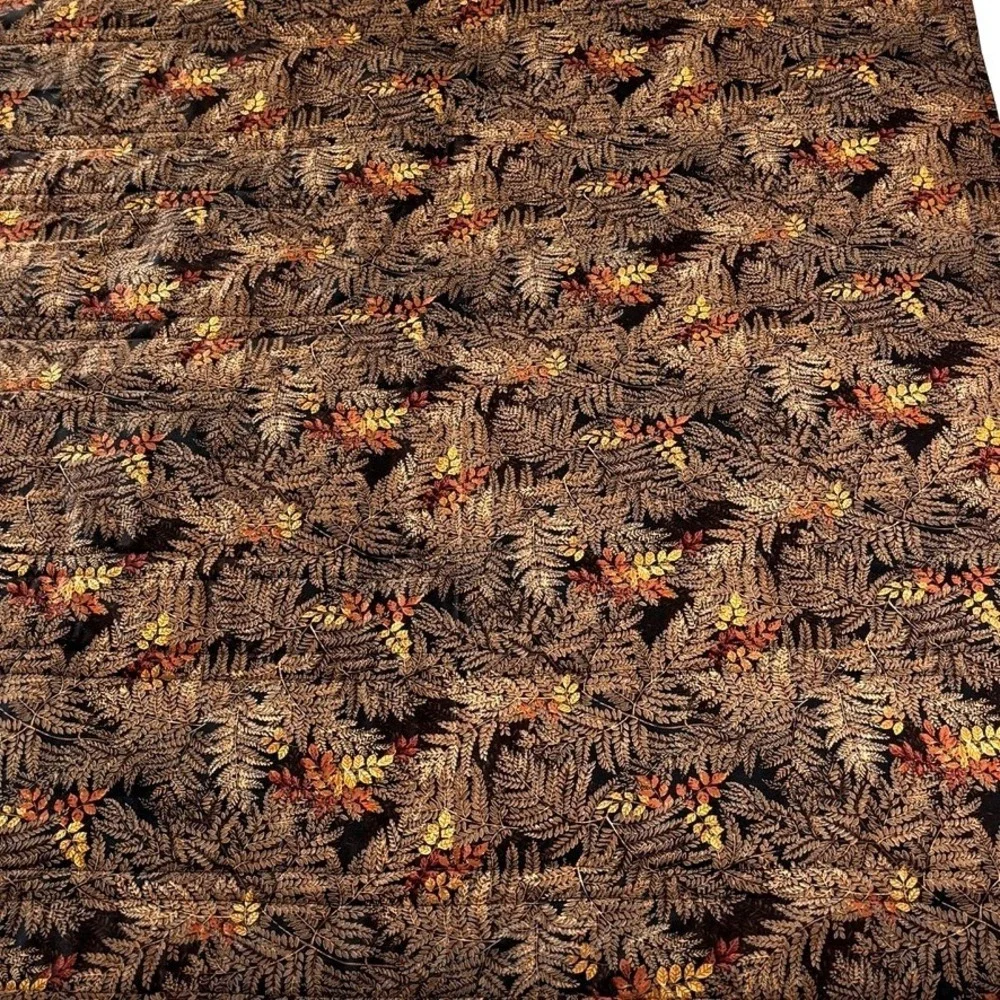 Handmade Autumn Paisley Quilted Lap Throw 39x50 Reversable Guild Crafted NEW